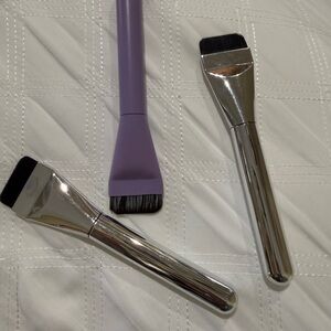 3 Pack Ultra Thin Blade Square Advanced Korean mixed face cream makeup brushes